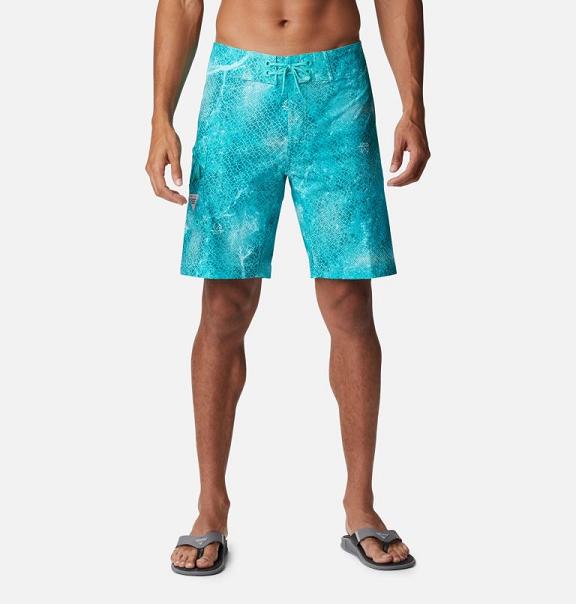 Columbia PFG Offshore Shorts Blue For Men's NZ16052 New Zealand